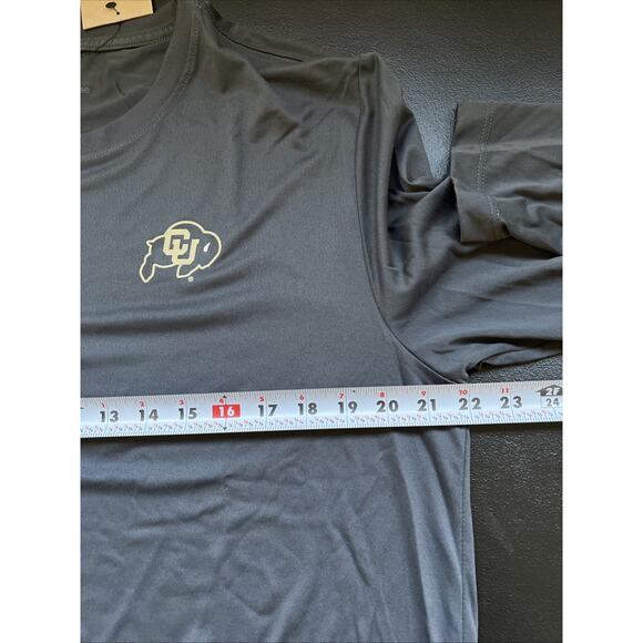 Nike Mens Large Gray Colorado Buffaloes CU Long Sleeve Dri-Fit Performance T NEW - Picture 6 of 9
